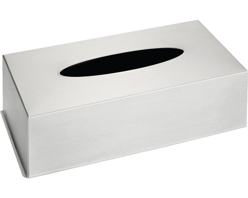 Tissue-Box aus Metall mit ovaler Öffnung