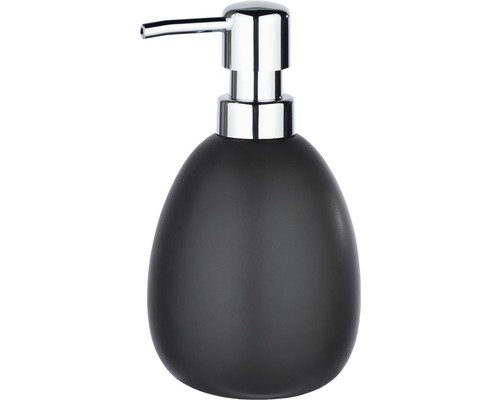 Seifenspender aus Keramik mit verchromtem Pumpkopf