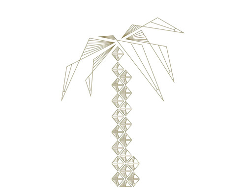Kunstdruck Palm Tree 50x70 cm