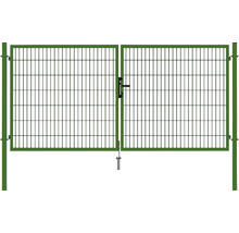 Doppeltor aus Metall für Gartenzäune