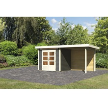 Gartenhaus mit Anbau im Garten