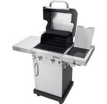 Gasgrill mit zwei Ablageflächen und Grillrosten