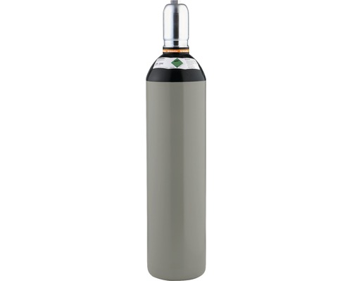 Stickstoff Füllung Global Gas 3.0 T20 universell einsetzbar Eine graue Gasflasche.