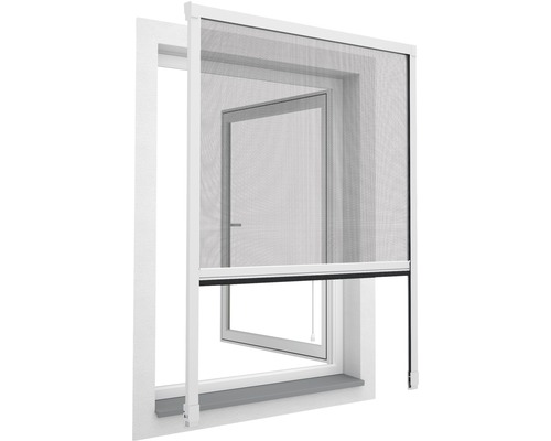 Insektenschutz home protect Rollo-Fenster PVC weiss 125x150 cm