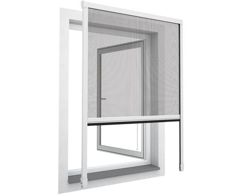 Insektenschutz home protect Rollo-Fenster Aluminium weiss 125x170 cm-0