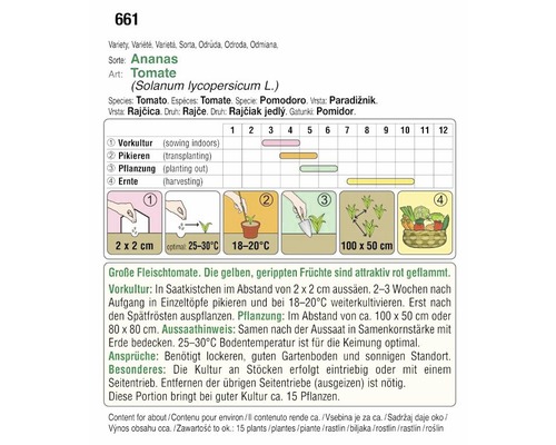Ananastomate Anbauinformationen