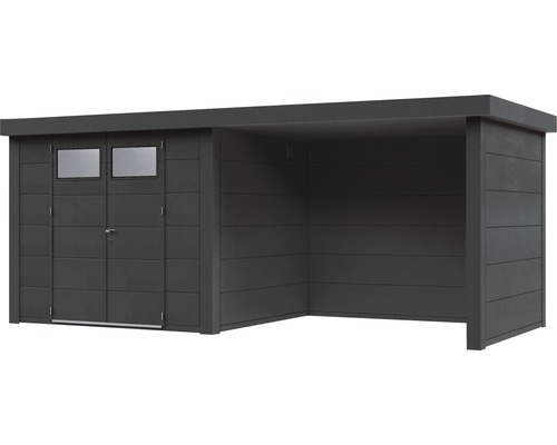 Gartenhaus mit Doppeltür und Anbau