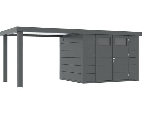 Gartenhaus mit Vordach für zusätzlichen Stauraum im Aussenbereich