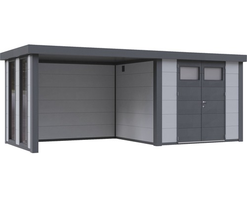 Gartenhaus mit Anbau und Doppeltür