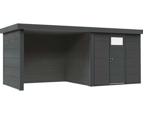 Gartenhaus mit integriertem Unterstand