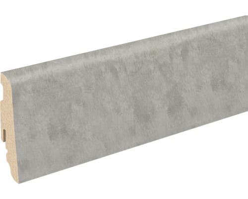 Sockelleiste FU060L Schiefer foliert 2400 x 58 x 19 mm Sockelleiste in Betonoptik