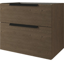 Waschtischunterschrank mit zwei Schubladen und Griffleisten