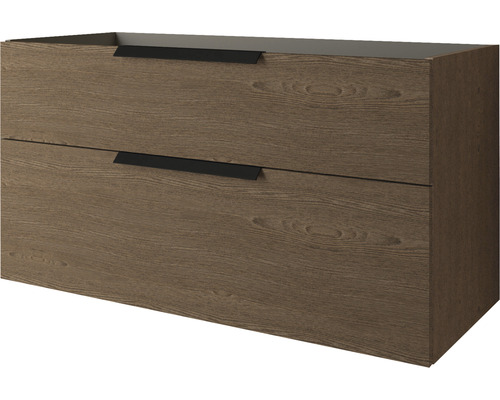 Waschbeckenunterschrank Baden Haus Urban 62x120x46 cm ohne Waschbecken esche dunkel