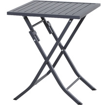 Quadratischer Klapptisch aus Metall für den Garten