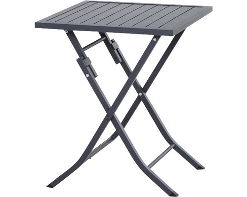 Quadratischer Klapptisch aus Metall für den Garten