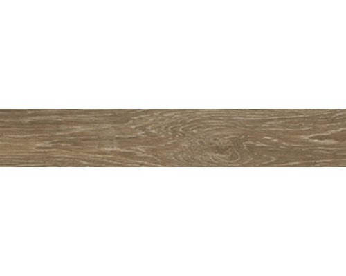 Feinsteinzeug Sockelfliese Mirava Bergen Henna 10x60 cm Holzfliese mit Holzstruktur