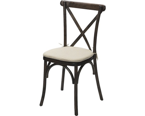 Sitzkissen VEBA für Stuhl 42 x 42 cm Crossback beige