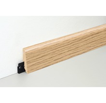 Sockelleiste mit Montageclip zur Wandbefestigung