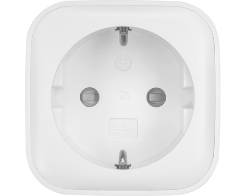 Weiße Schutzkontaktsteckdose für den Innenbereich
