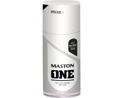 Sprühlack Maston ONE Satin White RAL 9010 150 ml