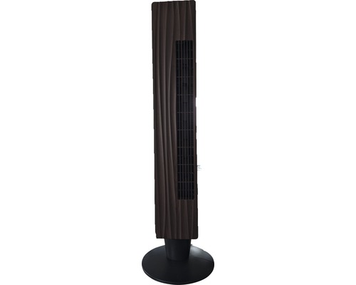 Turmventilator in Holzoptik BE COOL 65 W Ø 29 cm 3 Geschwindigkeitsstufen, schwarz