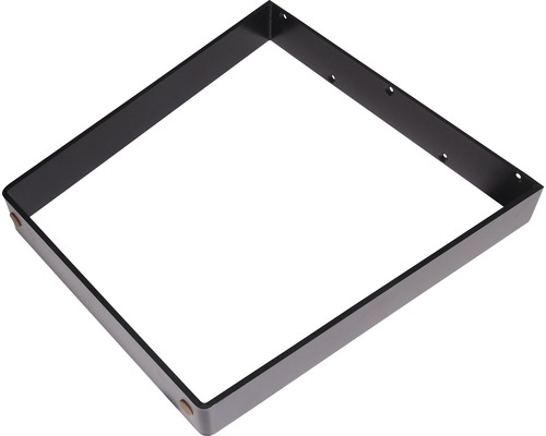 Tischgestell aus Metall mit quadratischer Form und Befestigungslöchern