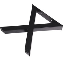Tischbein aus Stahl in X-Form