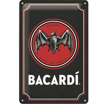 Bacardi Logo auf einem Metallschild