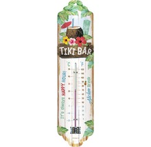 Dekoratives Thermometer im Tiki Bar Design zur Temperaturanzeige