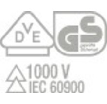 VDE Zeichen, GS Zeichen, 1000 Volt, IEC 60900