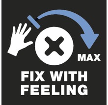 Symbol für Befestigen mit Gefühl