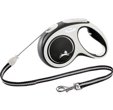 Flexi Rollleine mit Gurtband und Karabinerhaken für Hunde