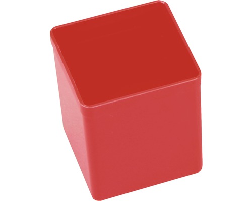Sortimentskasten Allit 54 x 63 x 54 mm rot, passend zu Industrial Organizer Pro K44 Quadratischer Behälter aus Kunststoff