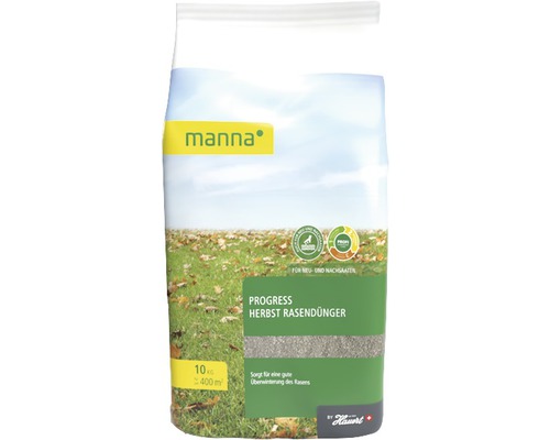 Herbst-Rasendünger Manna Progress 10 kg / 400 m² Manna Progress Herbst Rasendünger, 10 kg Sack für 400 Quadratmeter