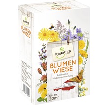 ReNatura Blumenwiese, artenreiche Wildblumenmischung für circa 20 Quadratmeter