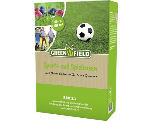 Rasensamen Greenfield Sport- & Spielrasen 1 kg / 50 m² Greenfield Sport- und Spielrasen Packung
