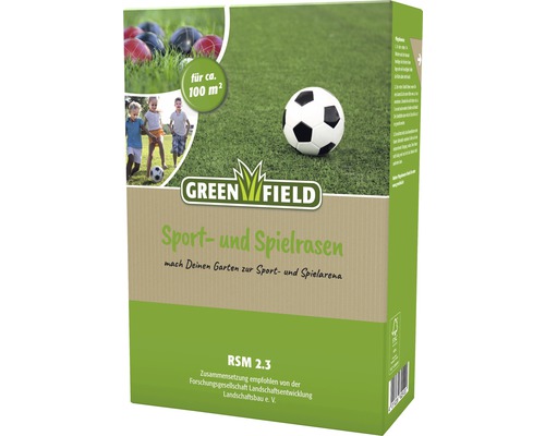 Rasensamen Greenfield Sport- & Spielrasen 2 kg / 100 m² Greenfield Sport- und Spielrasen für circa 100 Quadratmeter