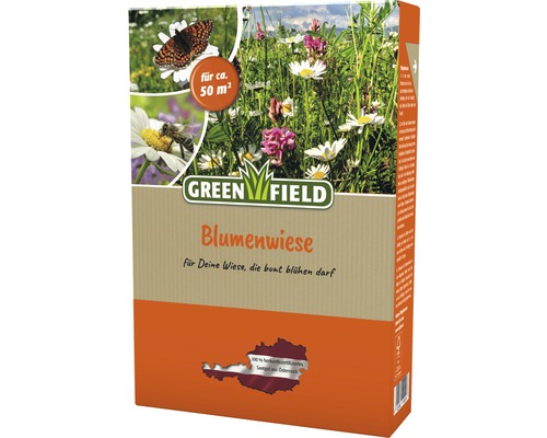 Blumenwiesensamen aus Österreich Greenfield Blumenwiese mit Gräsern 0,5 kg / 50 m²