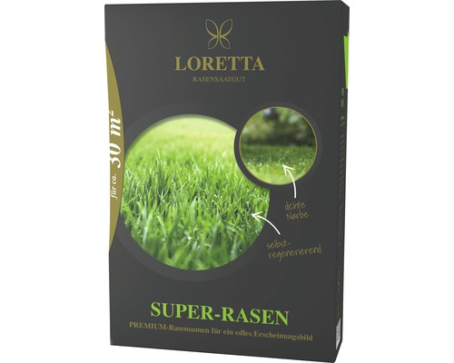 Rasensamen Loretta Super-Rasen 0,6 kg / 33 m²