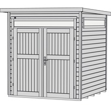 Gartenschrank mit Doppeltür und Fenster