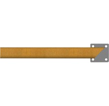 Holzbalken mit Befestigungsplatte