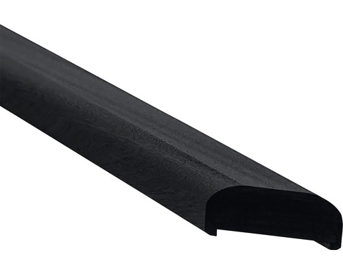Handlauf PLUS Mahagoni für Geländer abgeschrägt rechts 6 x 197 cm schwarz Holztreppenprofil
