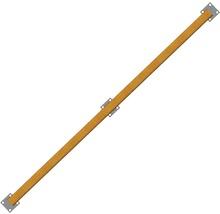 Holzbalken mit Metallbefestigungen für Bauprojekte