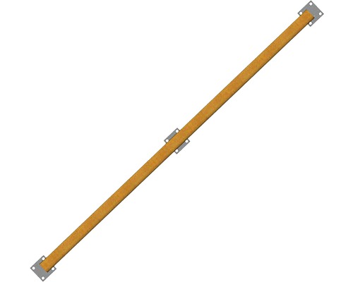 Holzbalken mit Metallbefestigungen für Bauprojekte