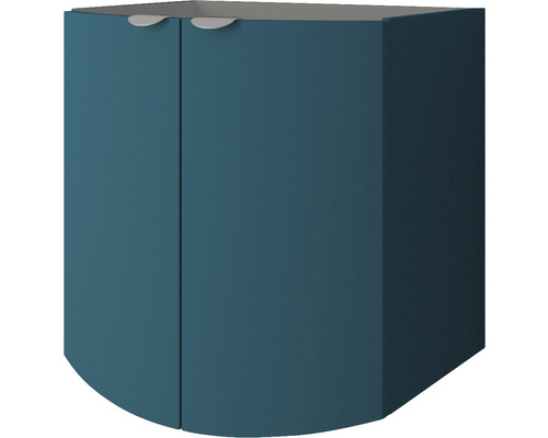 Waschbeckenunterschrank Baden Haus Onda 70x69x51 cm ohne Waschbecken petrol Eckunterschrank mit zwei Türen für Badezimmer