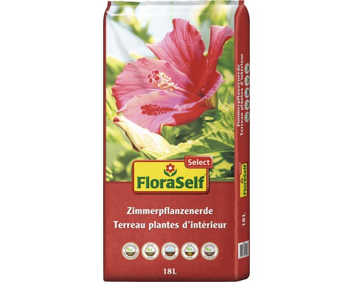 FloraSelf Zimmerpflanzenerde, 18 Liter Sack