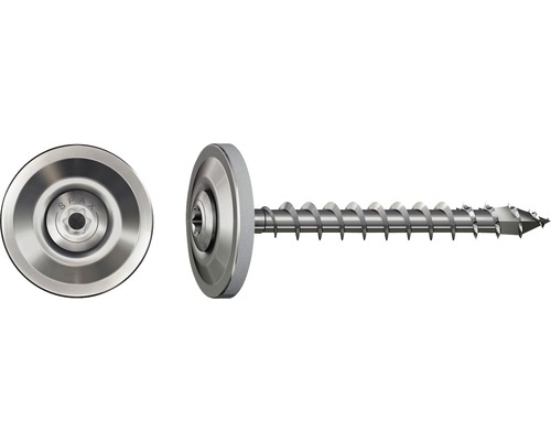 Spax Holzschraube Linsensenkkopf T20 Vollgewinde 4,5x35 mm 60 Stück Senkkopfschraube mit Unterlegscheibe im Detail