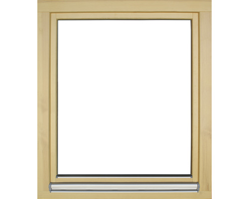 Holzfensterrahmen mit Bedienleiste