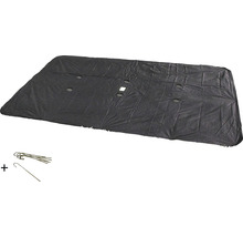 Unkrautvlies mit Haken zur Gartenpflege