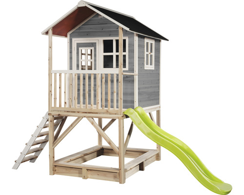 Spielhaus mit Rutsche und Sandkasten für den Garten